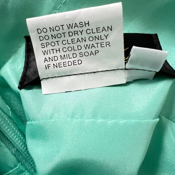 Johnathan Kayne Seafoam Green Formal Evening Gown 2013 Crystal Belt size 14 - Picture 9 of 12